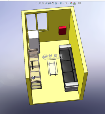 茶会房间设计模型 图文结合的雅致空间布局