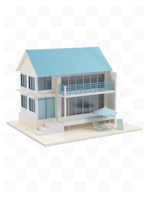 C4D创意3D住宅房屋立体模型设计 技术与艺术的完美融合