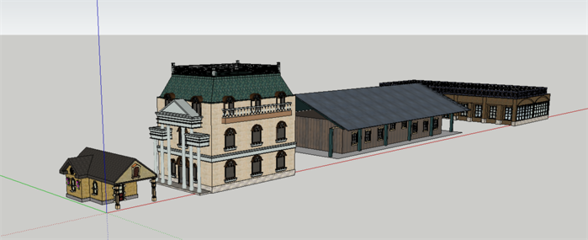 某欧陆式住宅建筑设计方案SU模型解析与原创图文设计