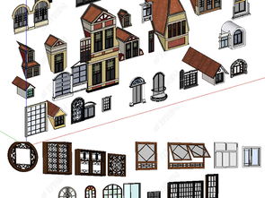 欧式窗户SU模型设计与精品资源下载指南
