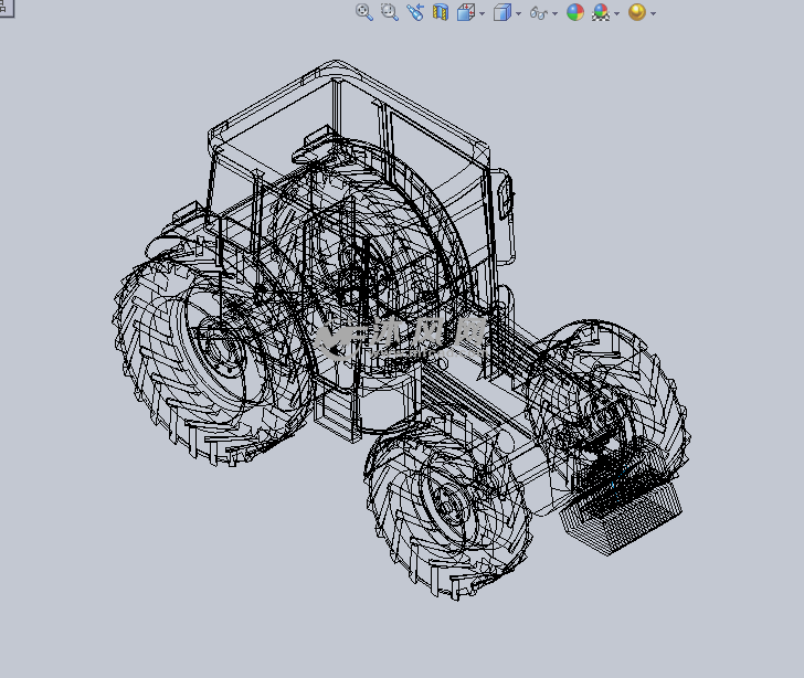 小型农用拖拉机设计模型图文解析